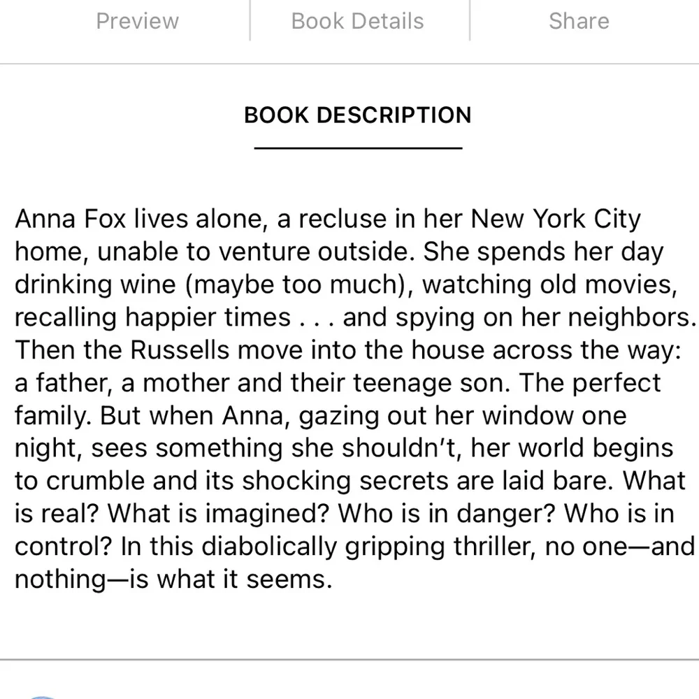 The Woman in the Window by A. J. Finn Paperback Book